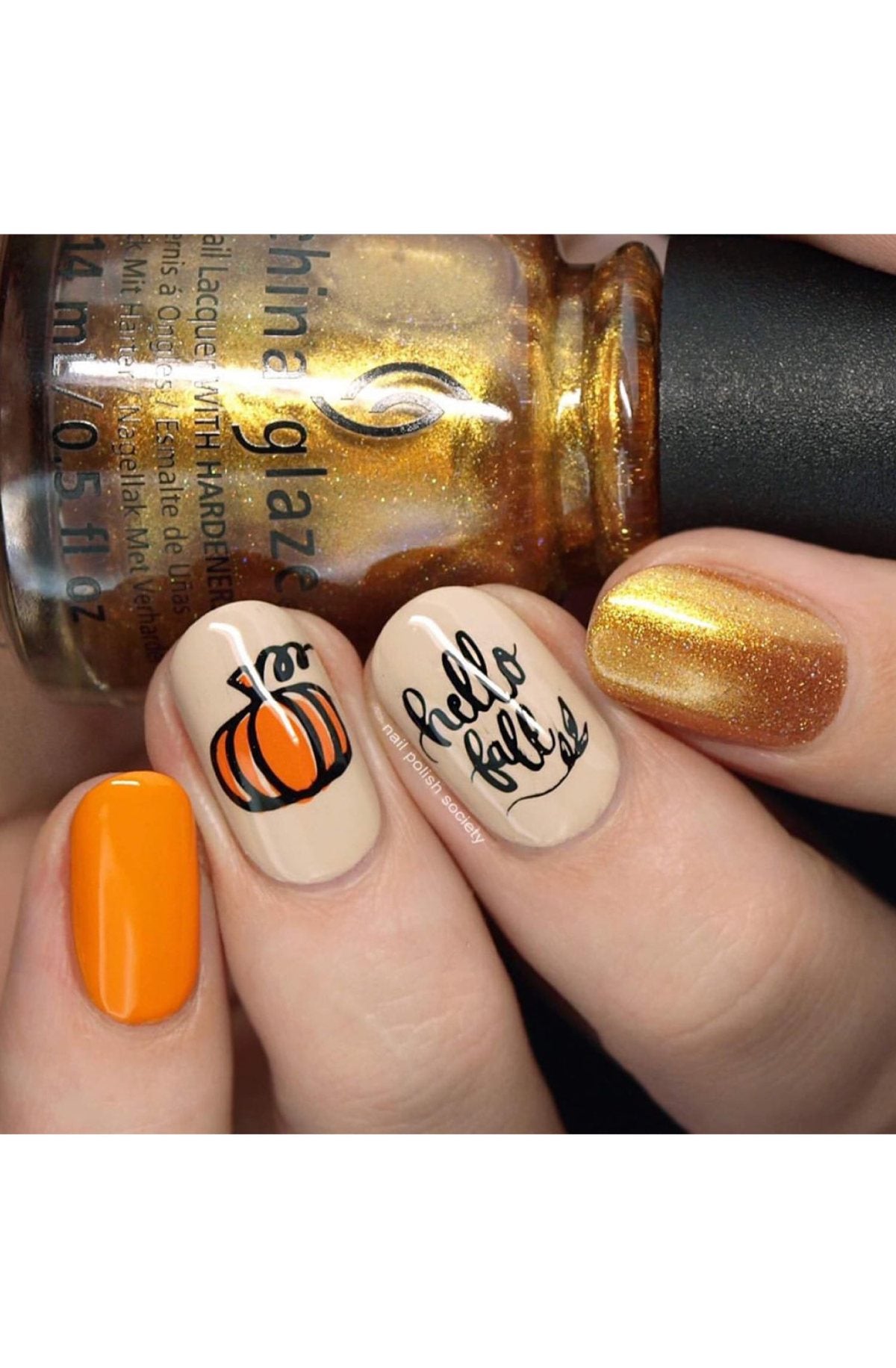 Hello Fall & Pumpkin Spice - Uber Chic Mini Stamping Plate