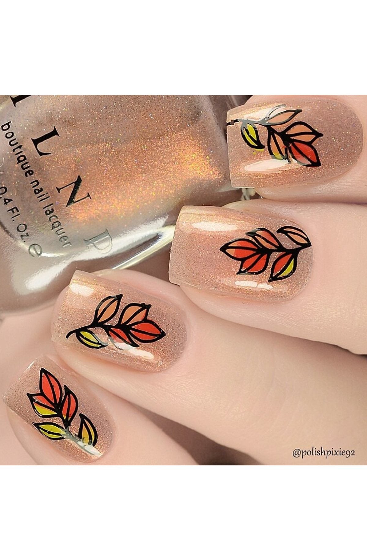Lovely Leaves 2 - Uber Chic Stamping Plate