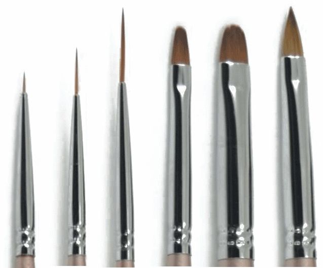 Gel Art Brush Set of 6 by Akzentz - LuvNailz Main image