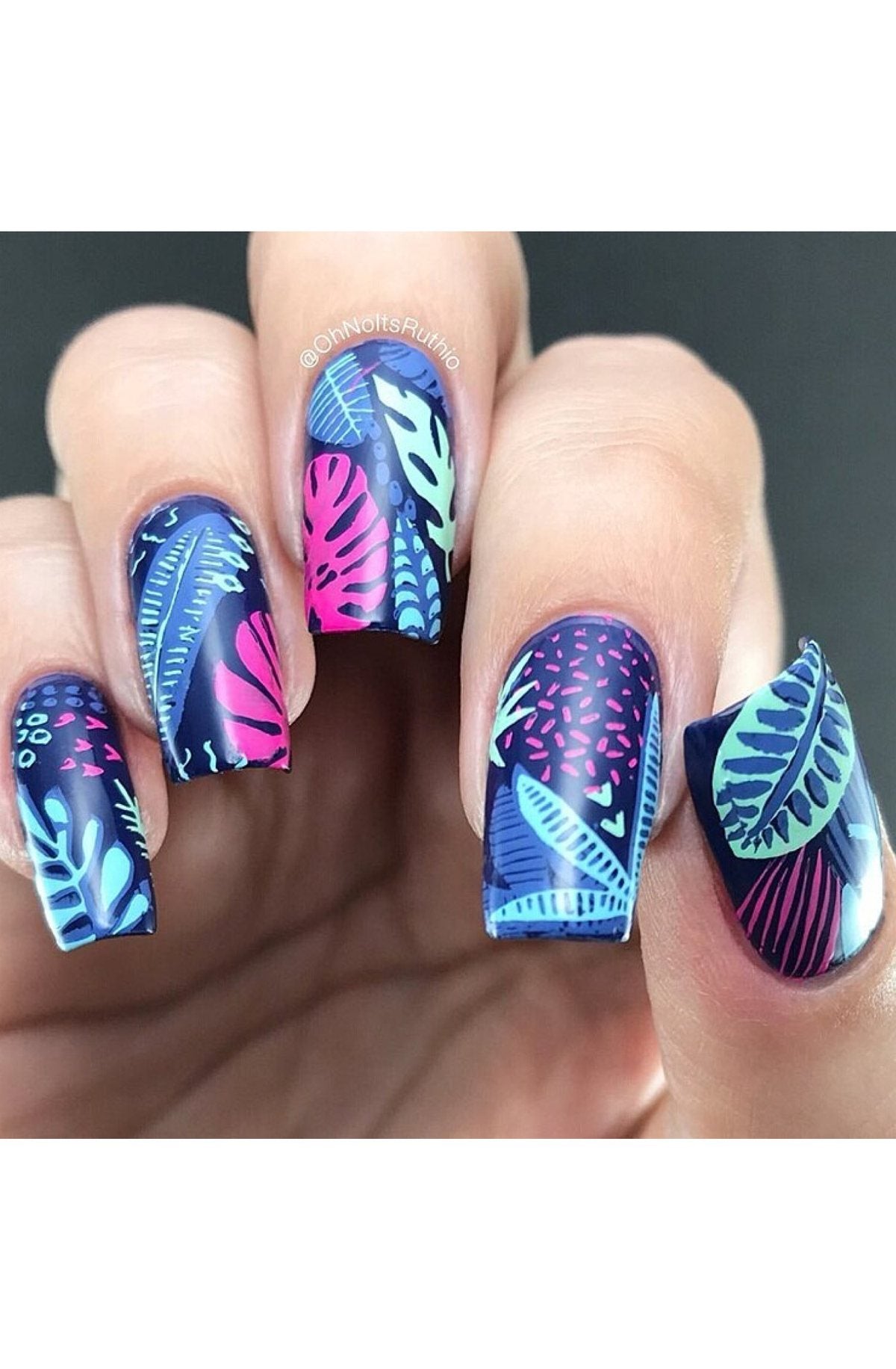 Modern Tropical - Uber Chic Mini Stamping Plate Secondary image