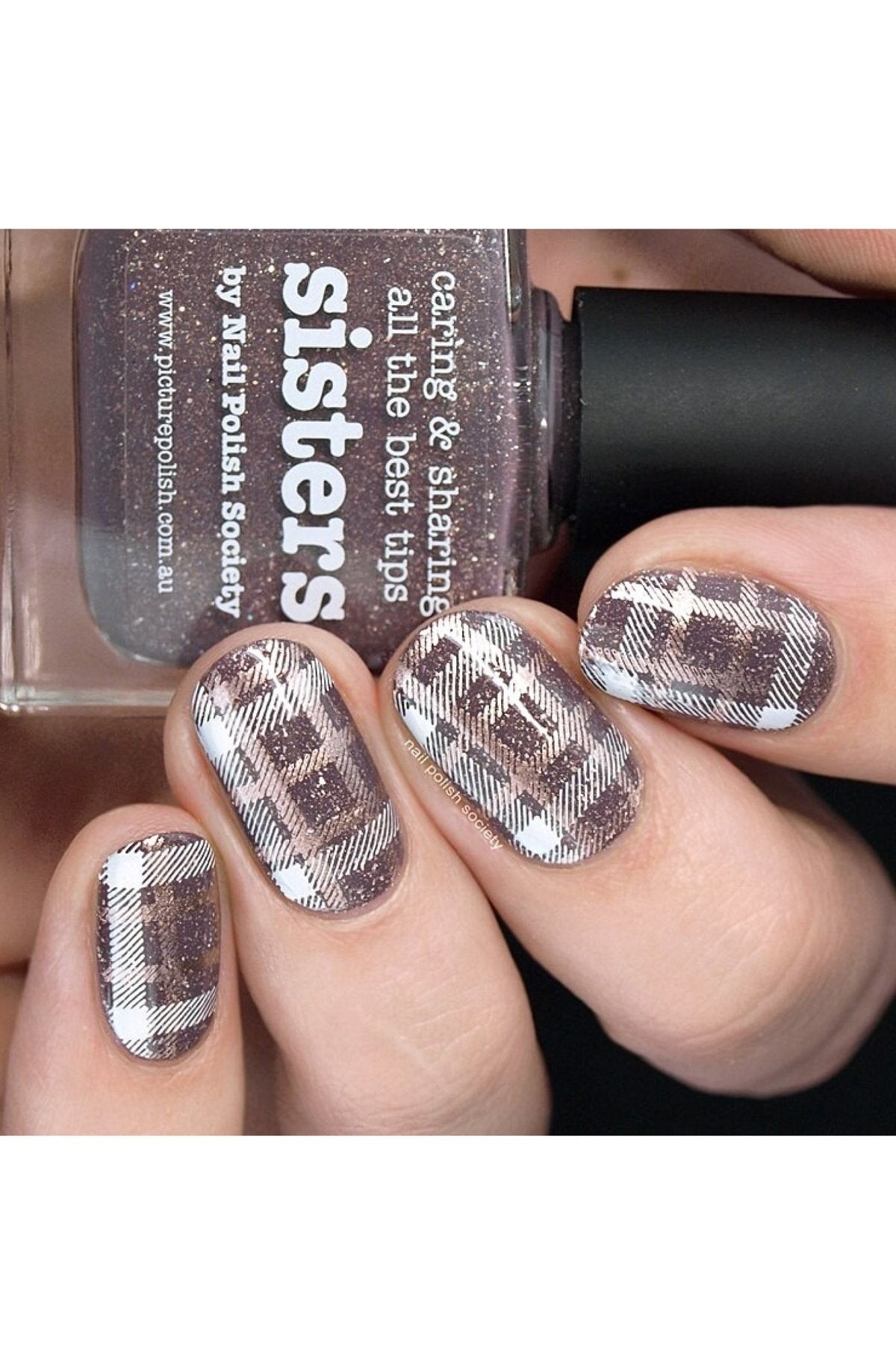 Pretty In Plaid 2 - Uber Chic Stamping Plate