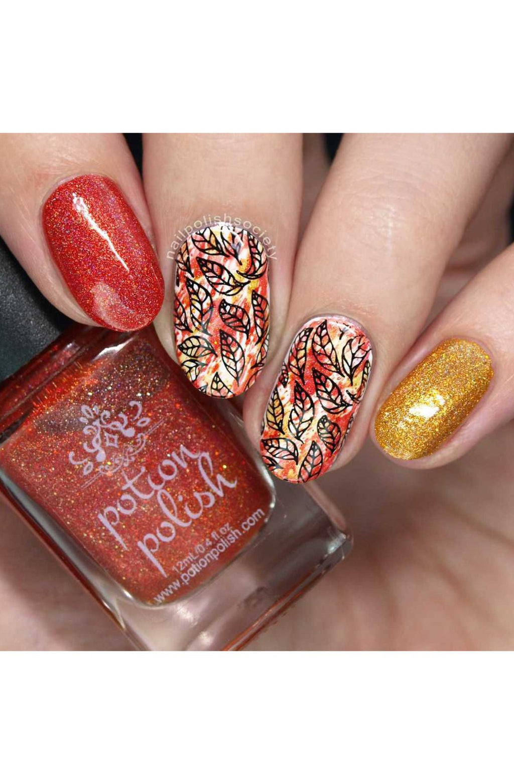 Lovely Leaves 2 - Uber Chic Stamping Plate