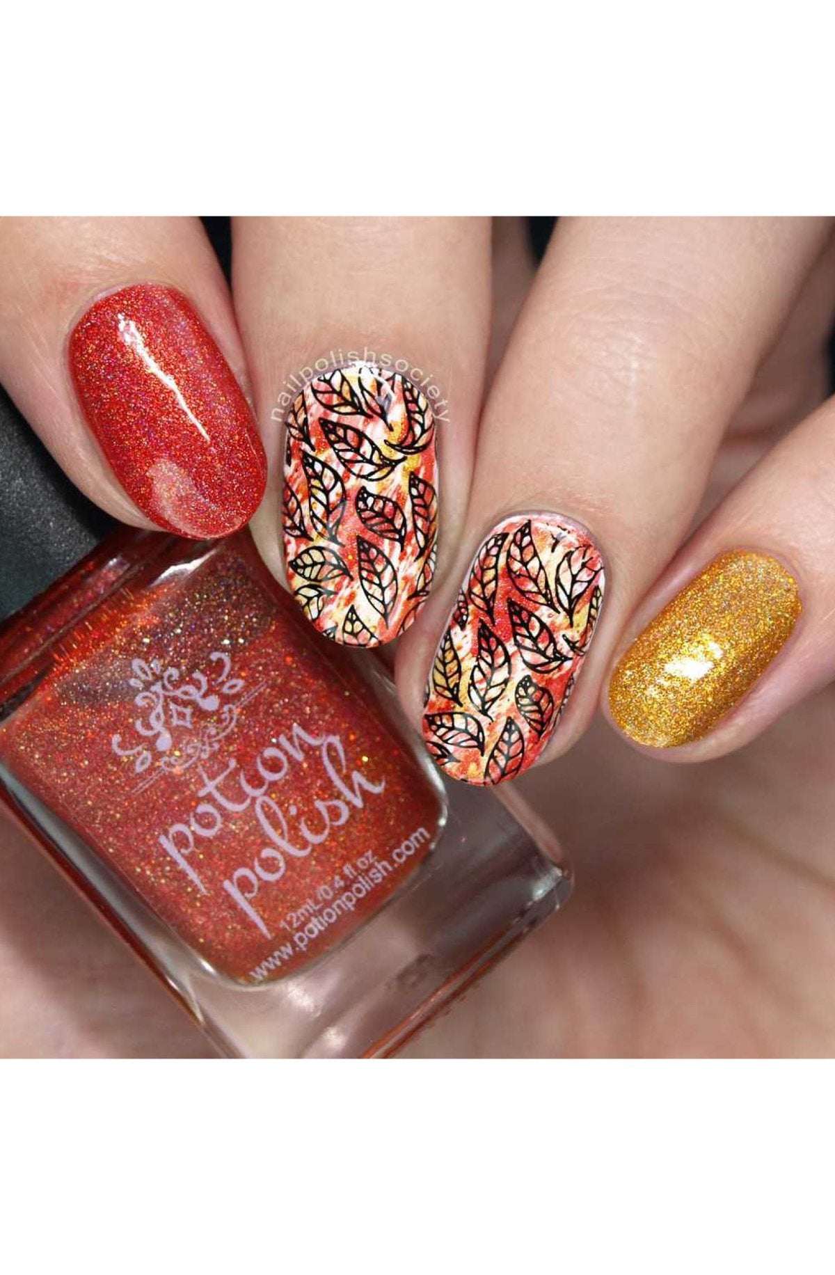 Lovely Leaves 2 - Uber Chic Stamping Plate