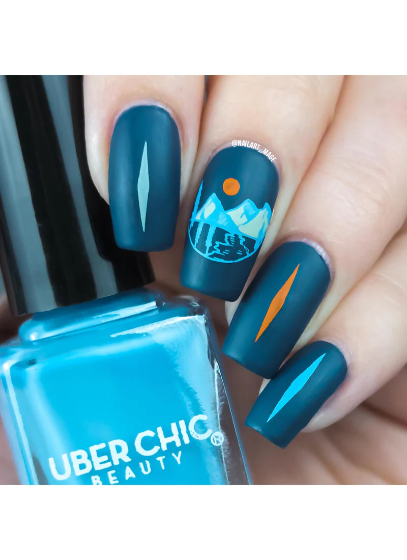 Modern Mountainscapes - Uber Chic Mini Stamping Plate Secondary image