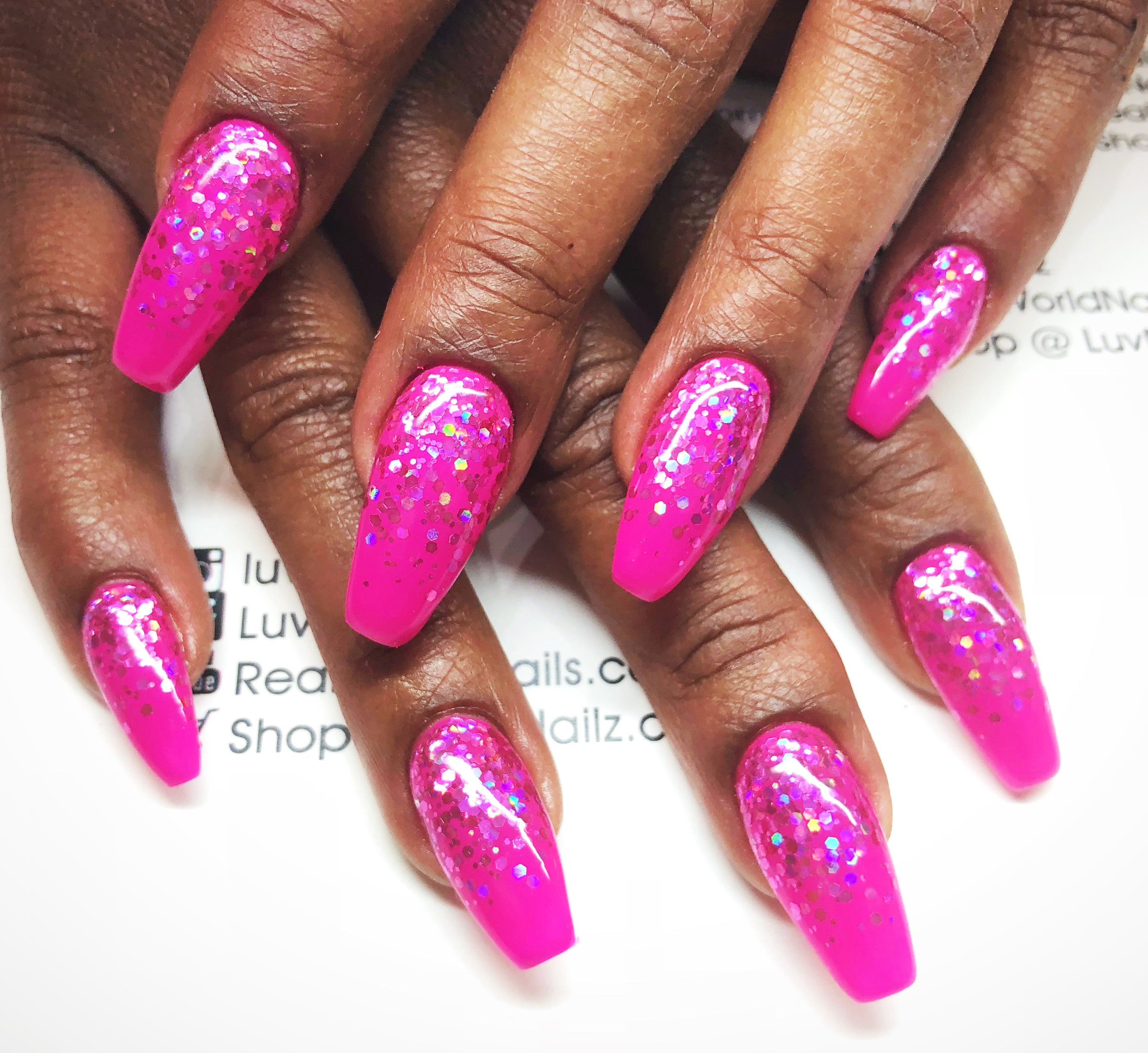 Magenta Crush Glitter - Akzentz Gel Play UV/LED