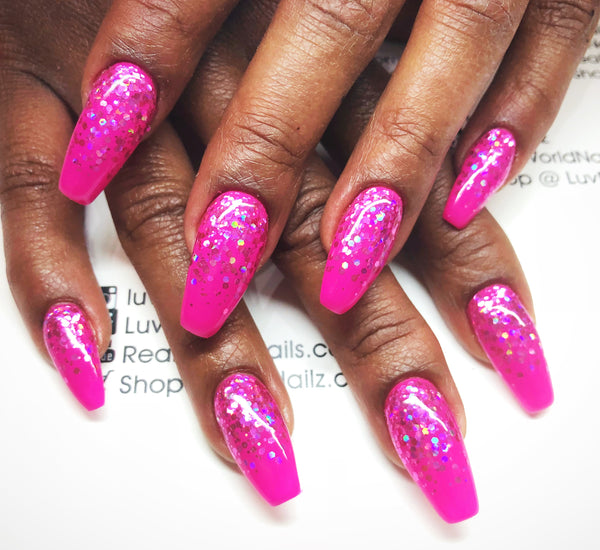 Magenta Crush Glitter - Akzentz Gel Play UV/LED