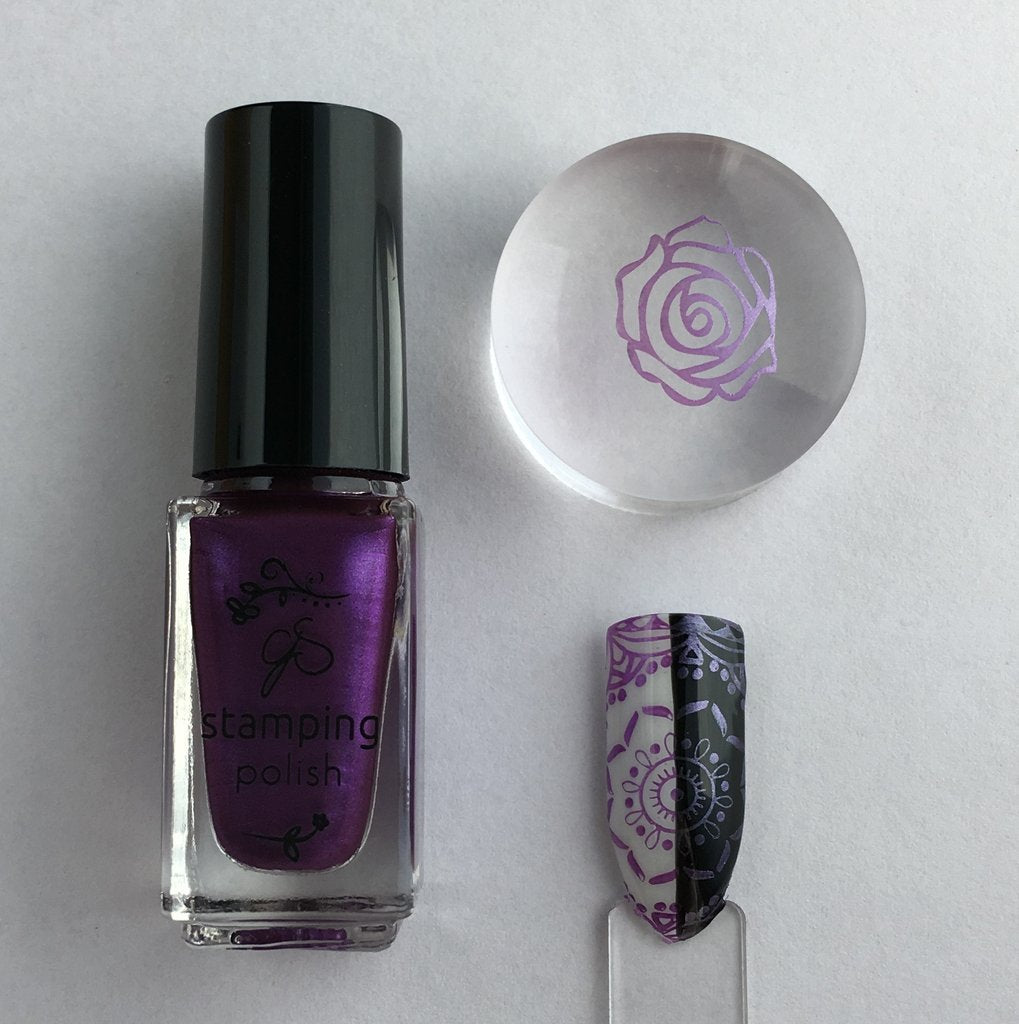#48 Sparkling Grape Stamping Polish