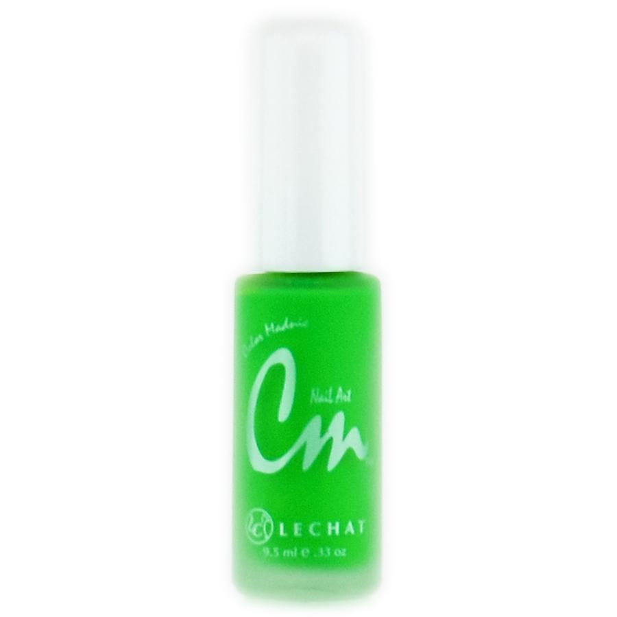 Bright Green Nail Art Paint with Striper Brush Secondary image