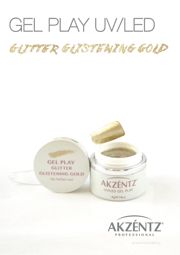 Glitter Glistening Gold Metallic - Akzentz Gel Play UV/LED Secondary image