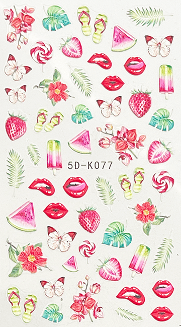 5D Textured Pasties - Strawberry K 077 Main image