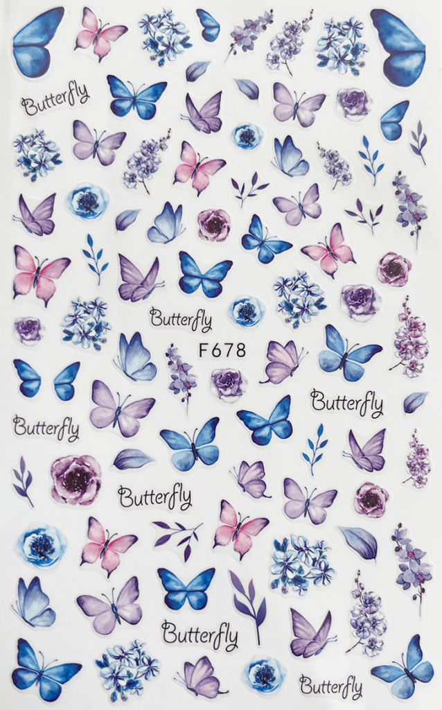 Pasties - Lavender & Blue Butterfly # 678 Main image