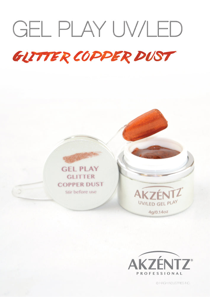 Glitter Copper Dust Metallic - Akzentz Gel Play UV/LED Secondary image
