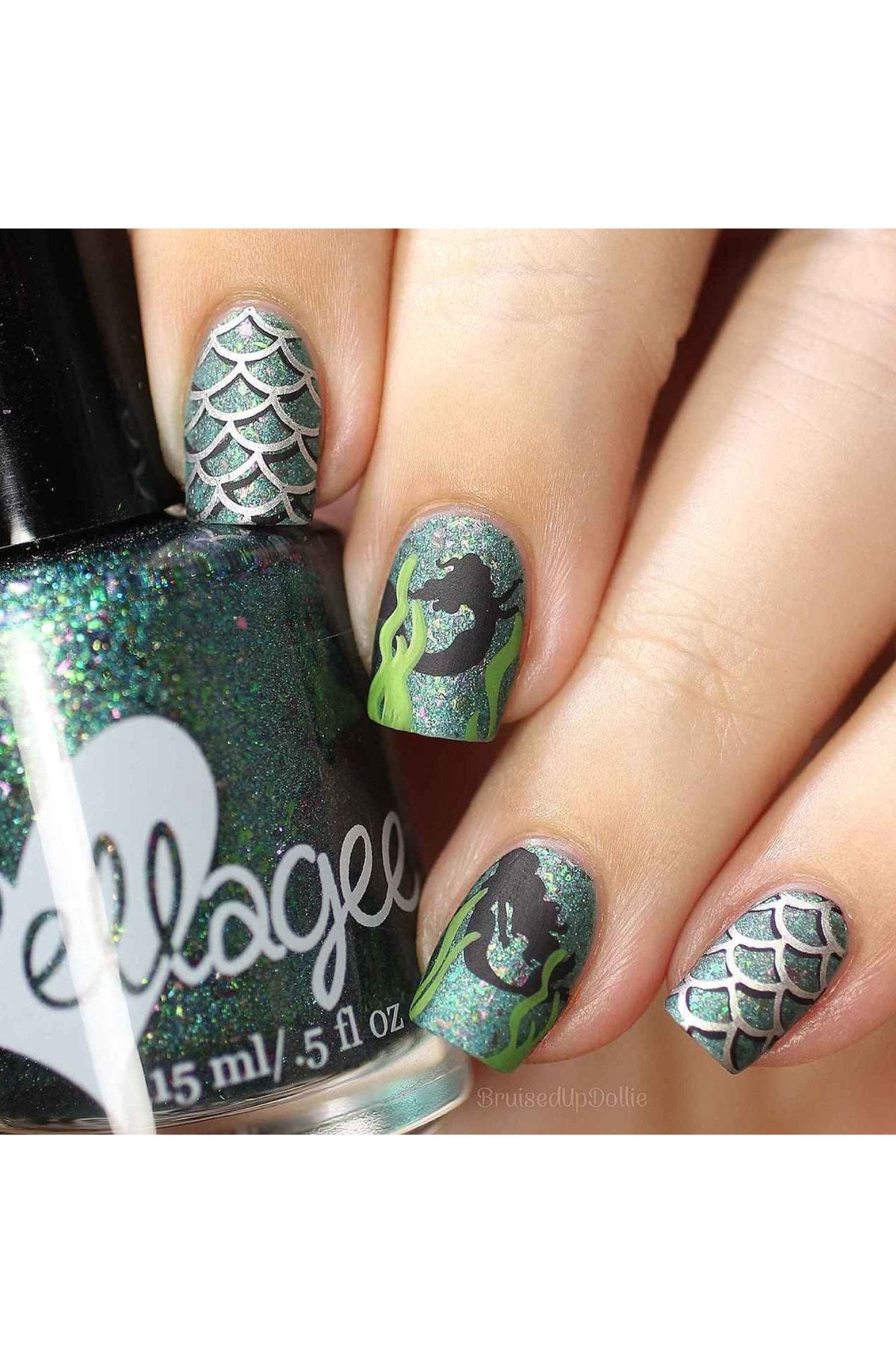 Mermaid Life 1 - Uber Chic Stamping Plate Secondary image