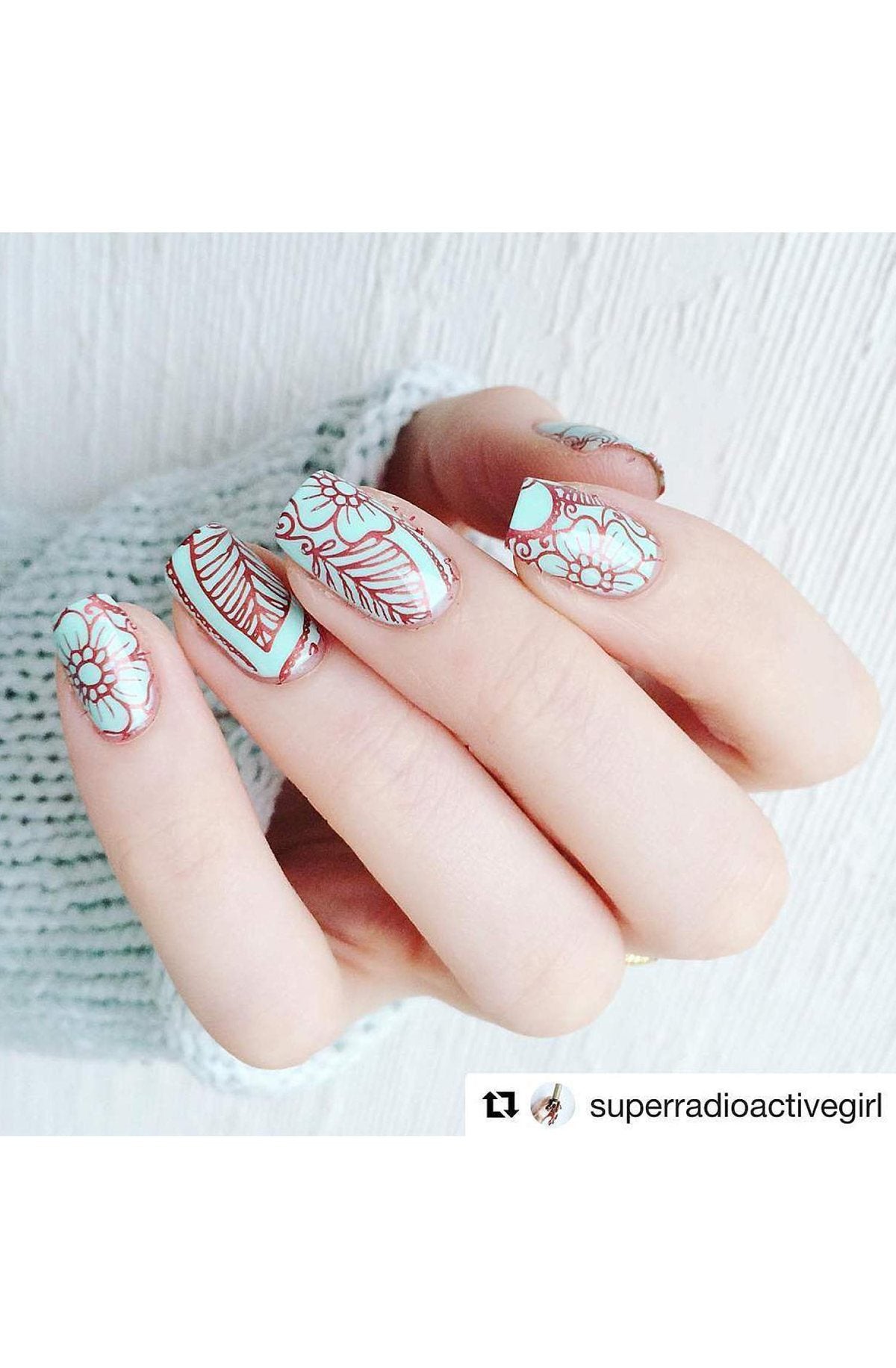 Mandala Love - Uber Chic Mini Stamping Plate Secondary image