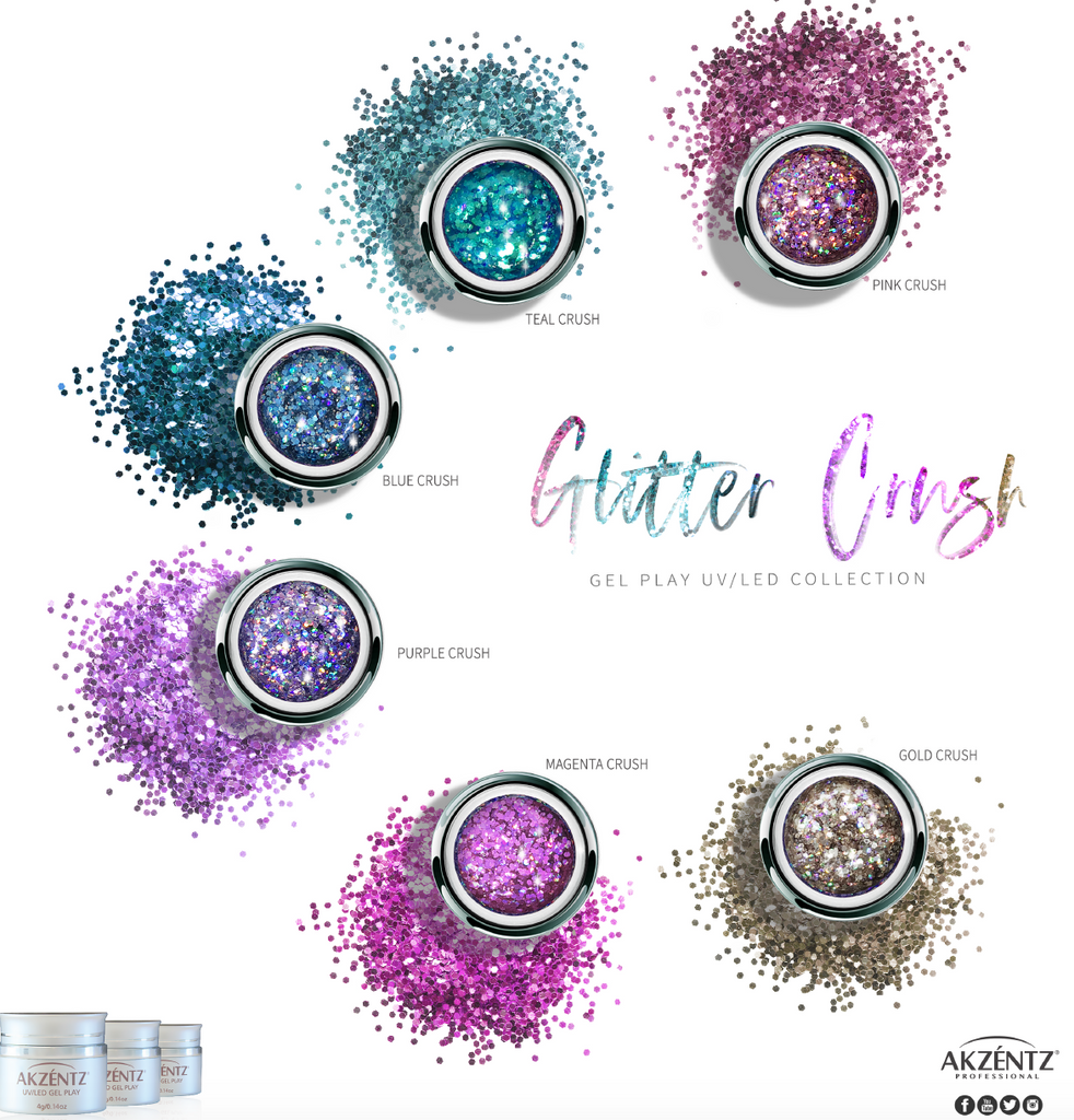 Purple Crush Glitter - Akzentz Gel Play UV/LED