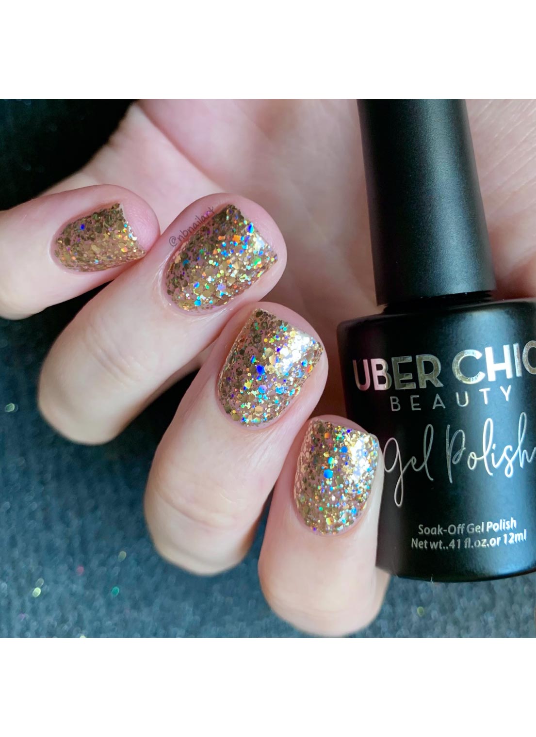 Private Beach - Glitter Gel Polish - Uber Chic 12ml Secondary image