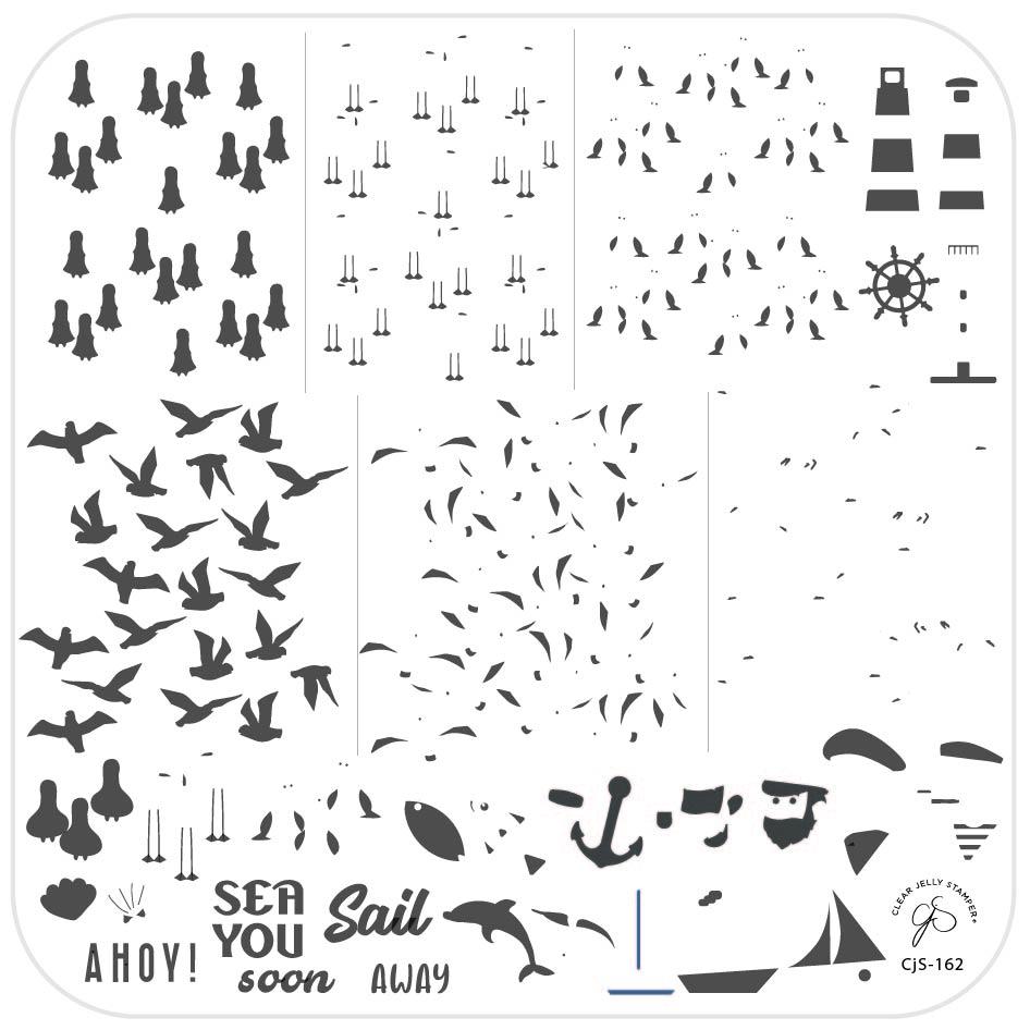 Sail Away (CjS-162) - CJS Medium Stamping Plate