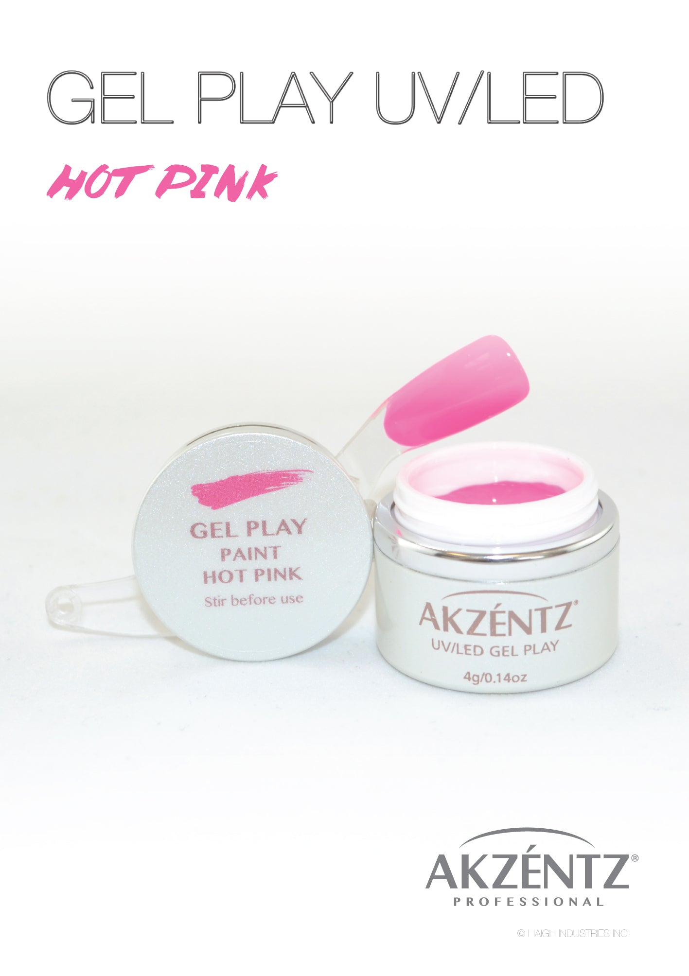 Paint Hot Pink  - Akzentz Gel Play UV/LED