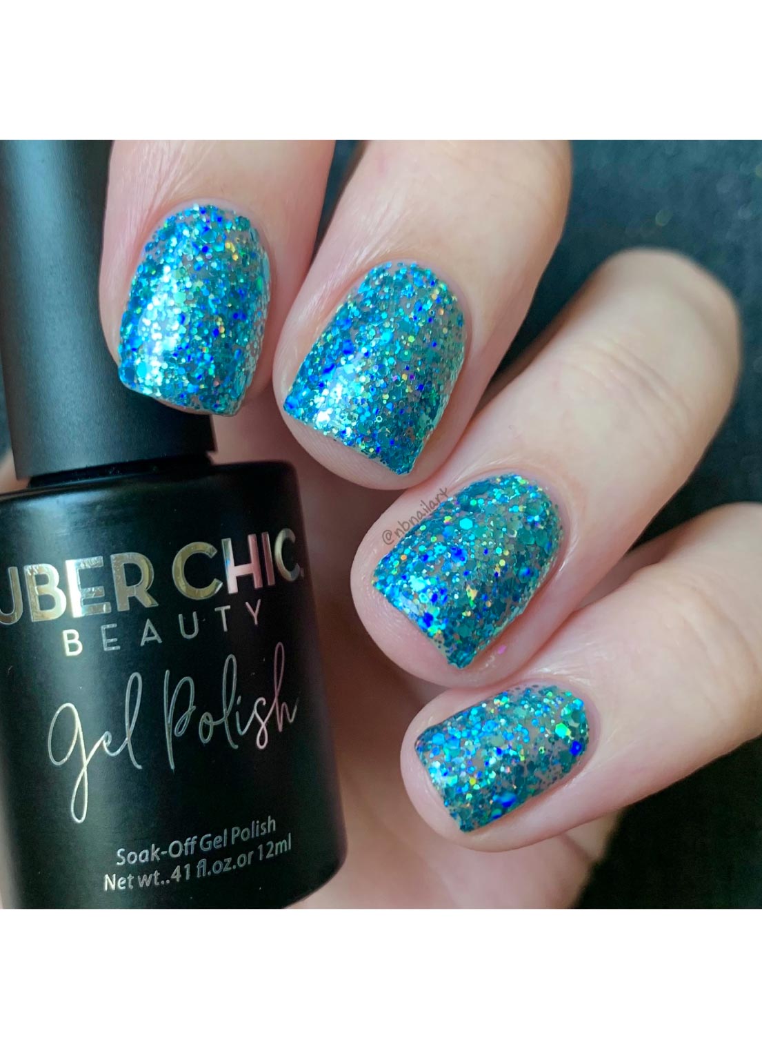 Private Pool Party - Glitter Gel Polish - Uber Chic 12ml Secondary image