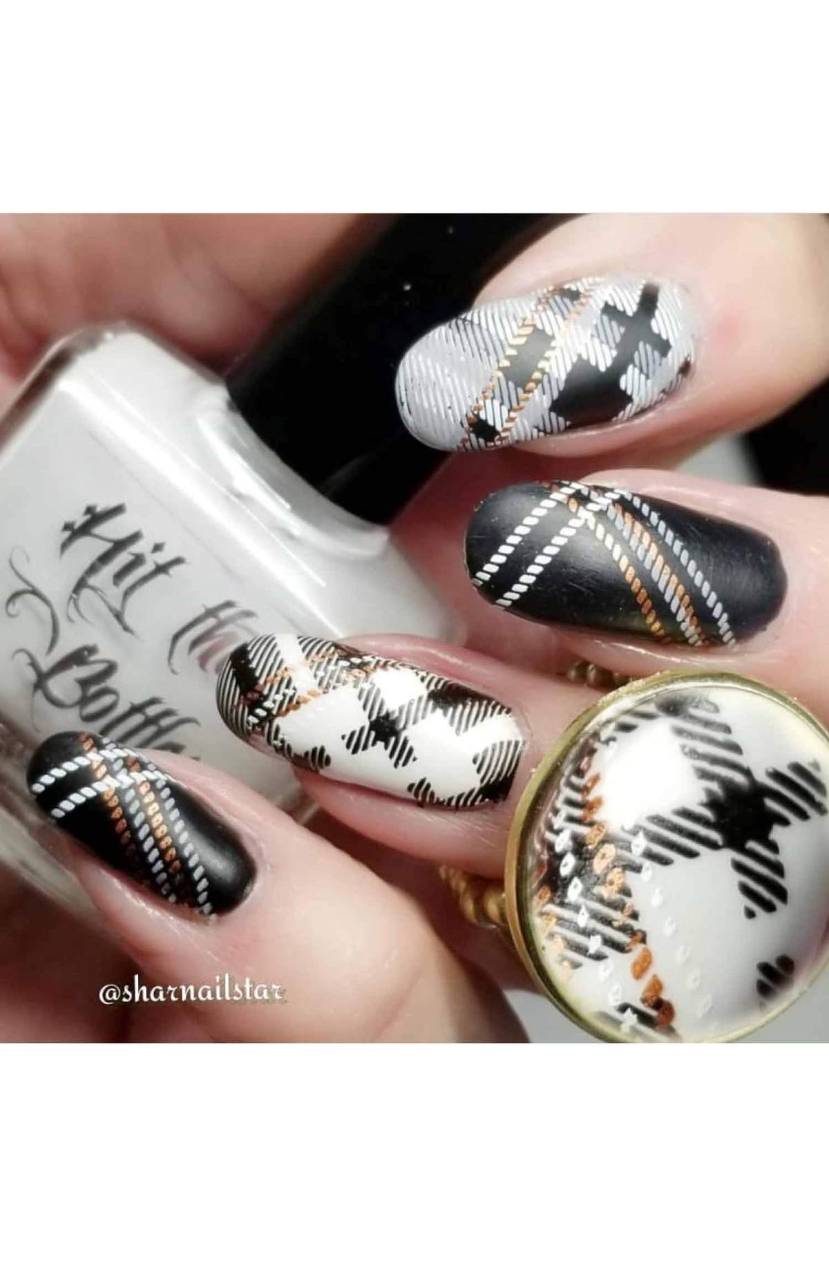 Pretty In Plaid 2 - Uber Chic Stamping Plate