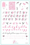 Alphabet – Twirly Swirly (CjS-232) - Clear Jelly Stamping Plate