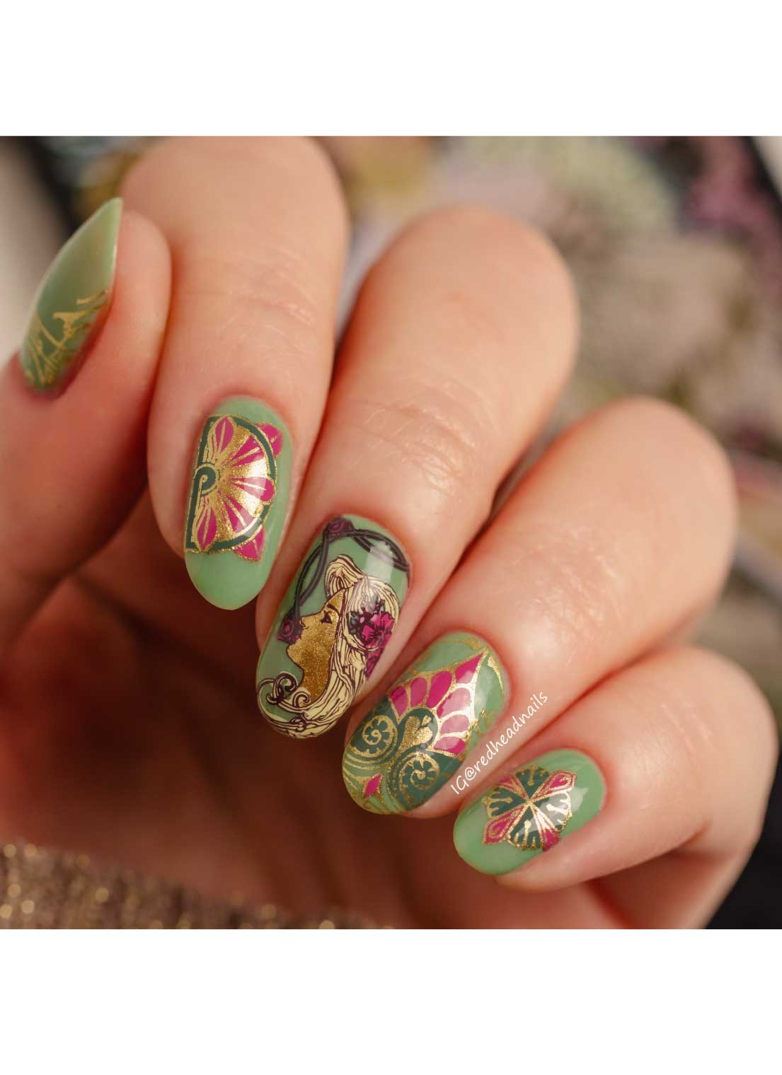 Art Nouveau -  Uber Chic Stamping Plate