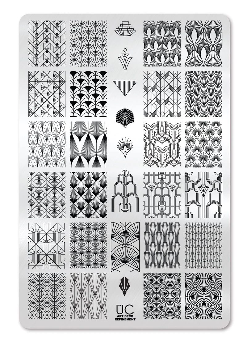 Art Deco Refinement-  Uber Chic Stamping Plate
