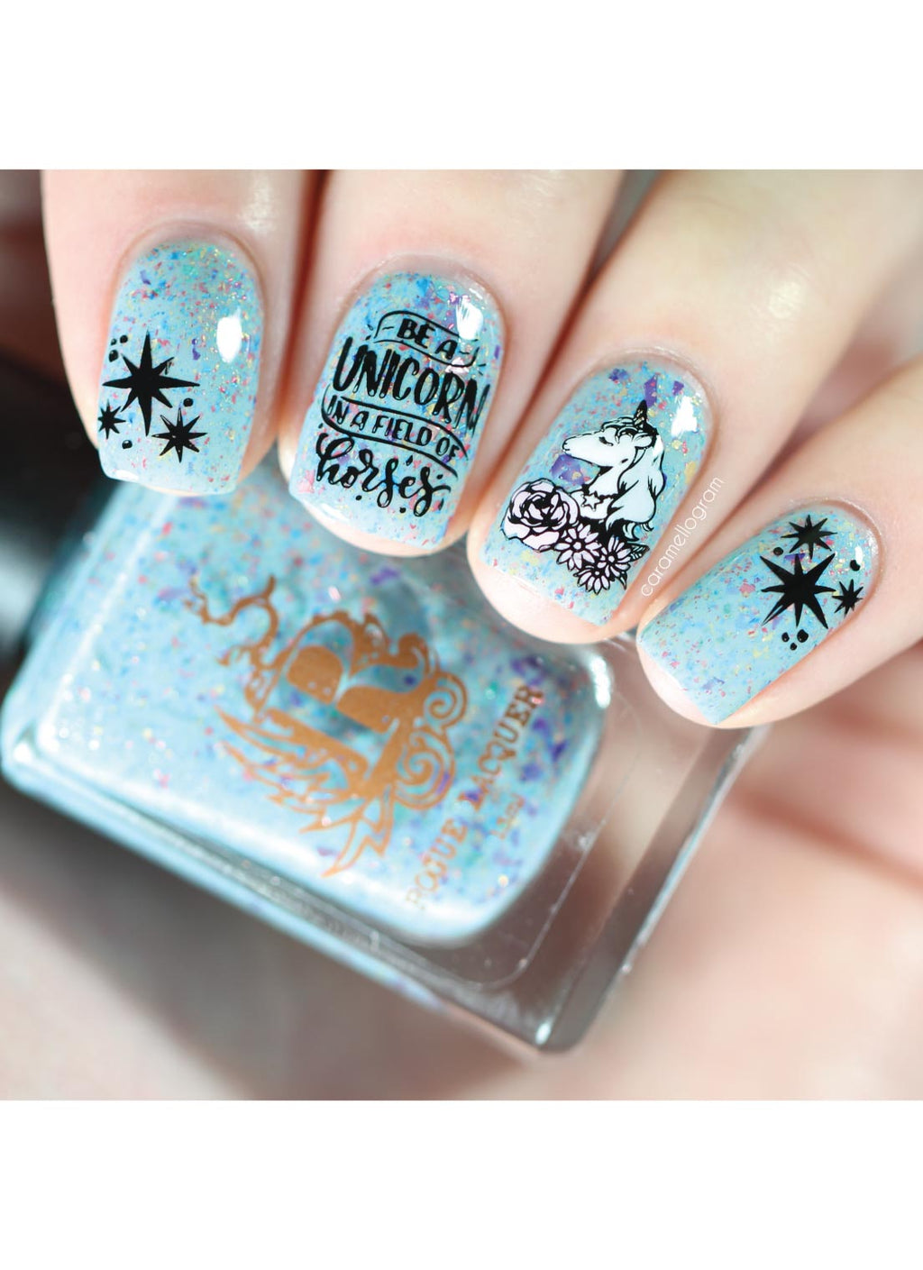 Unicorn Love  2 -  Uber Chic Stamping Plate