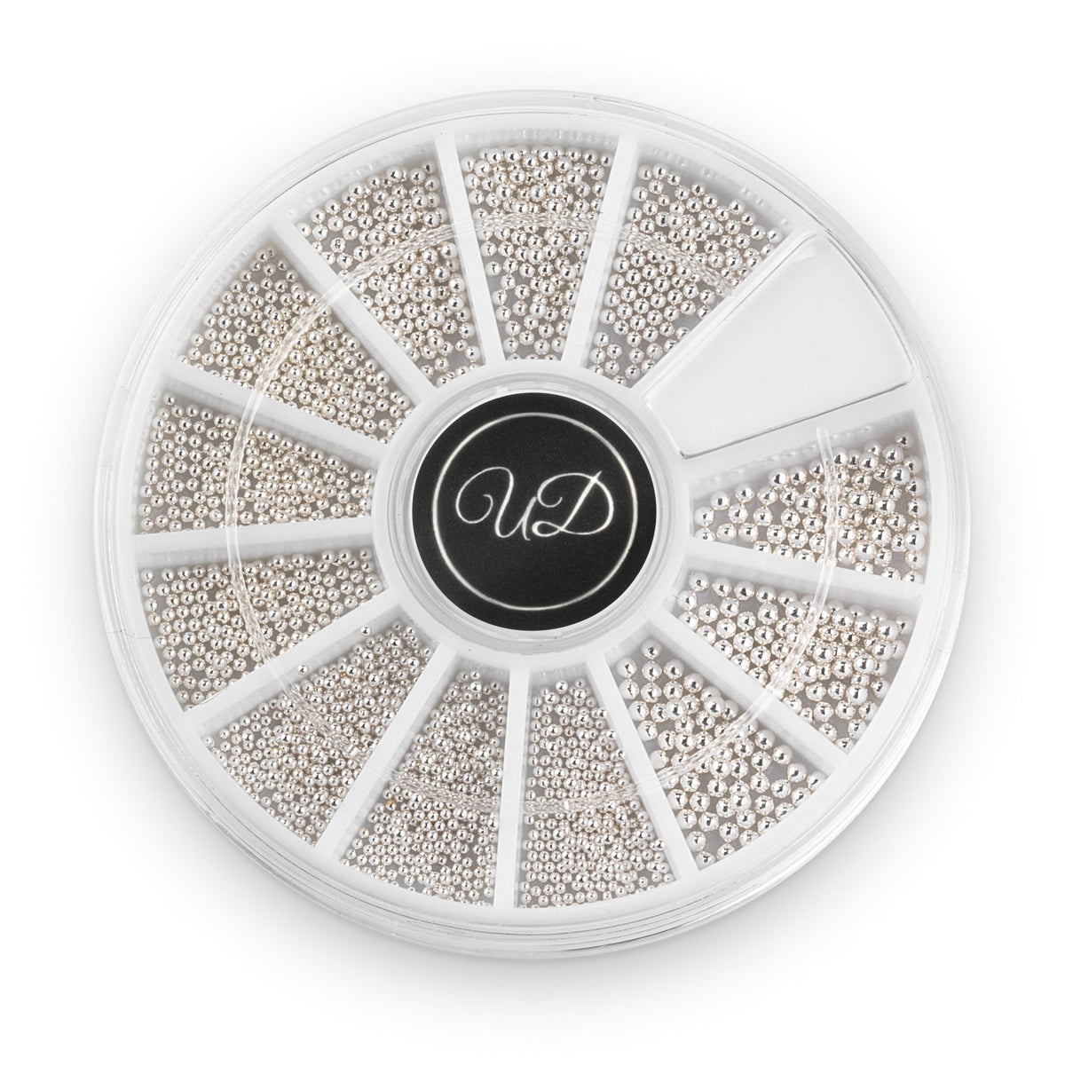 Silver Clear as Mud Multi-Size Pack Caviar Bullion Beads