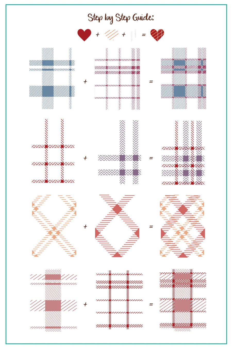 Build Your Own Plaid (CjS-276) - Clear Jelly Stamping Plate