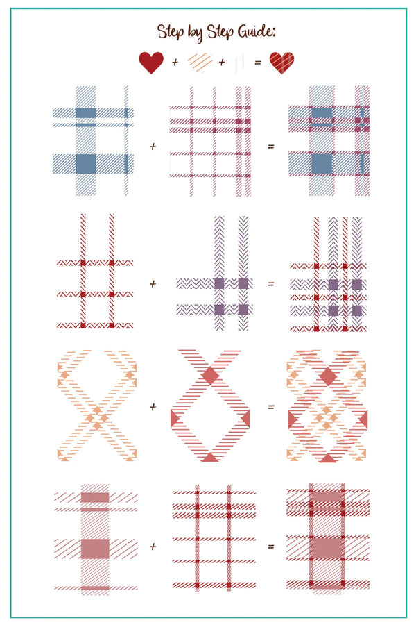 Build Your Own Plaid (CjS-276) - Clear Jelly Stamping Plate