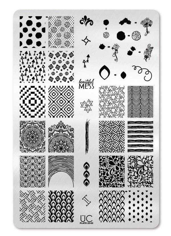 Collection 22 - Set of 3 Uber Chic Stamping Plates