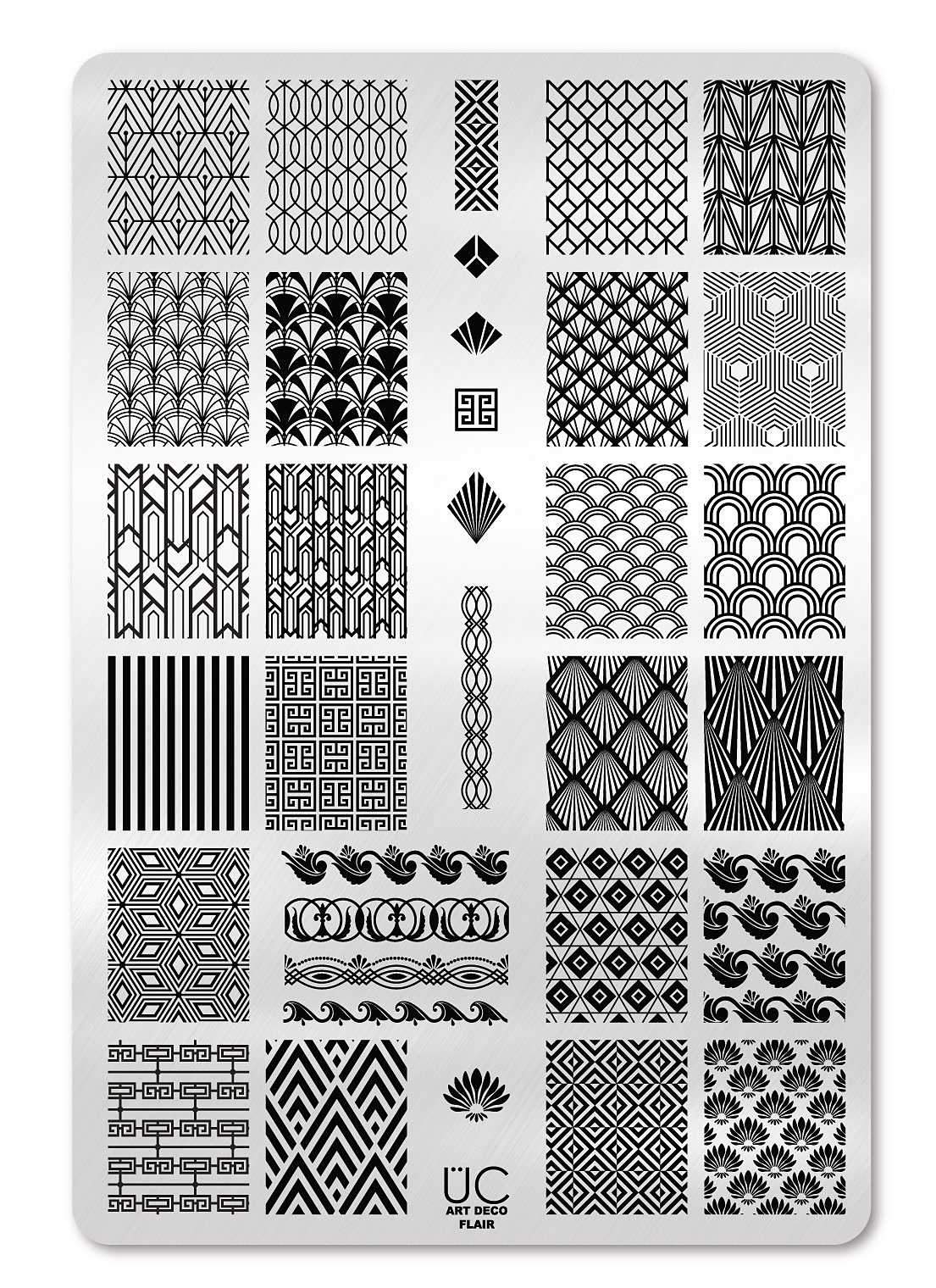 Art Deco Flair - Uber Chic Stamping Plate Main image