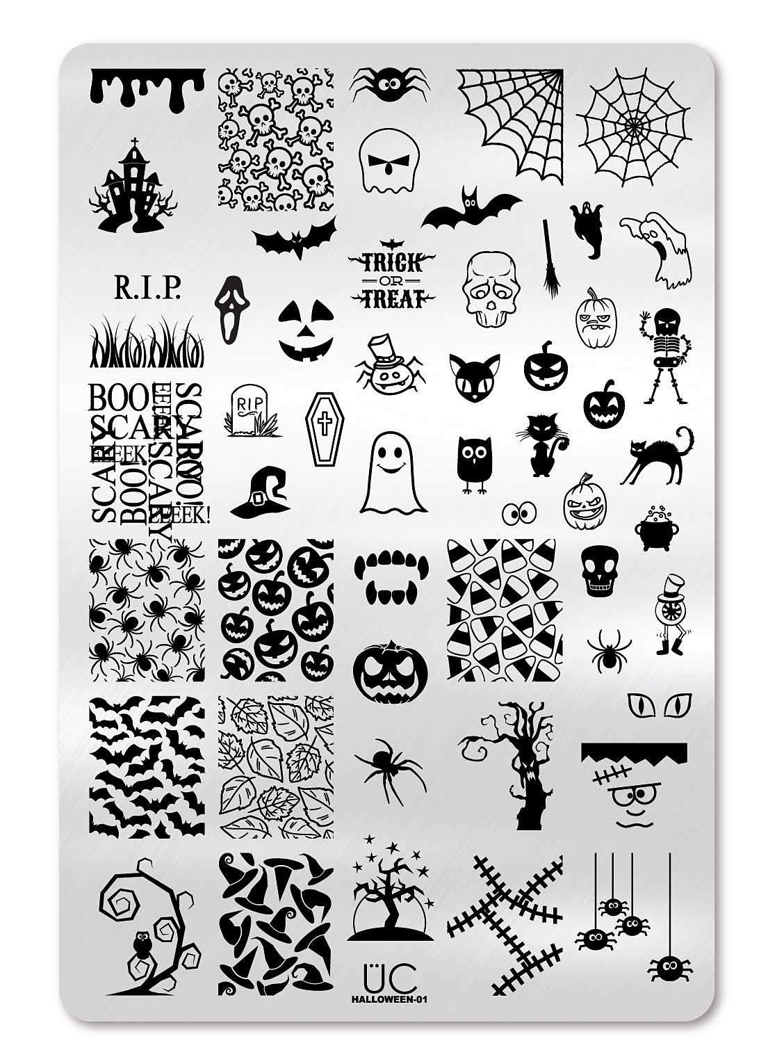 Halloween 1 - Uber Chic Stamping Plate Main image