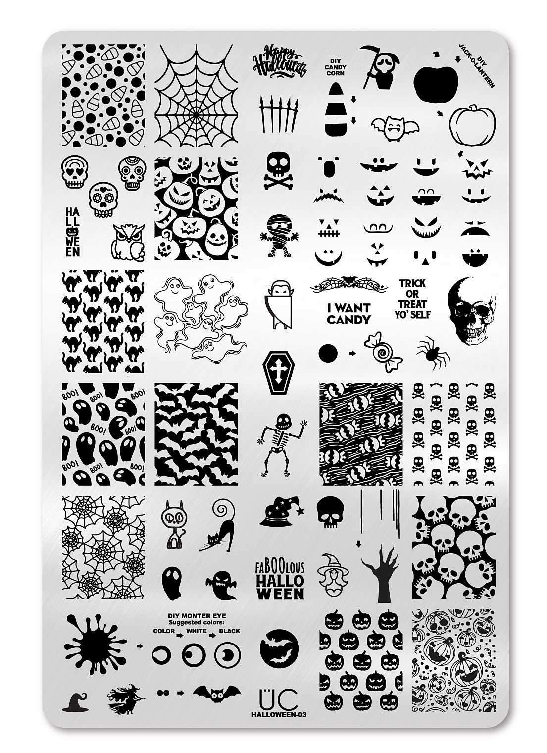 Halloween 3 - Uber Chic Stamping Plate Main image