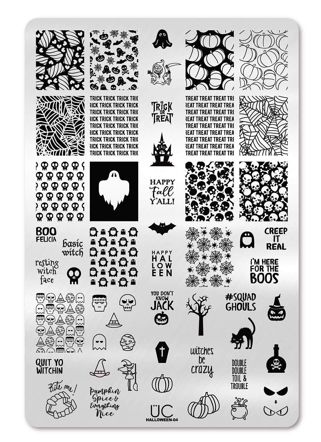 Halloween 4 - Uber Chic Stamping Plate Main image