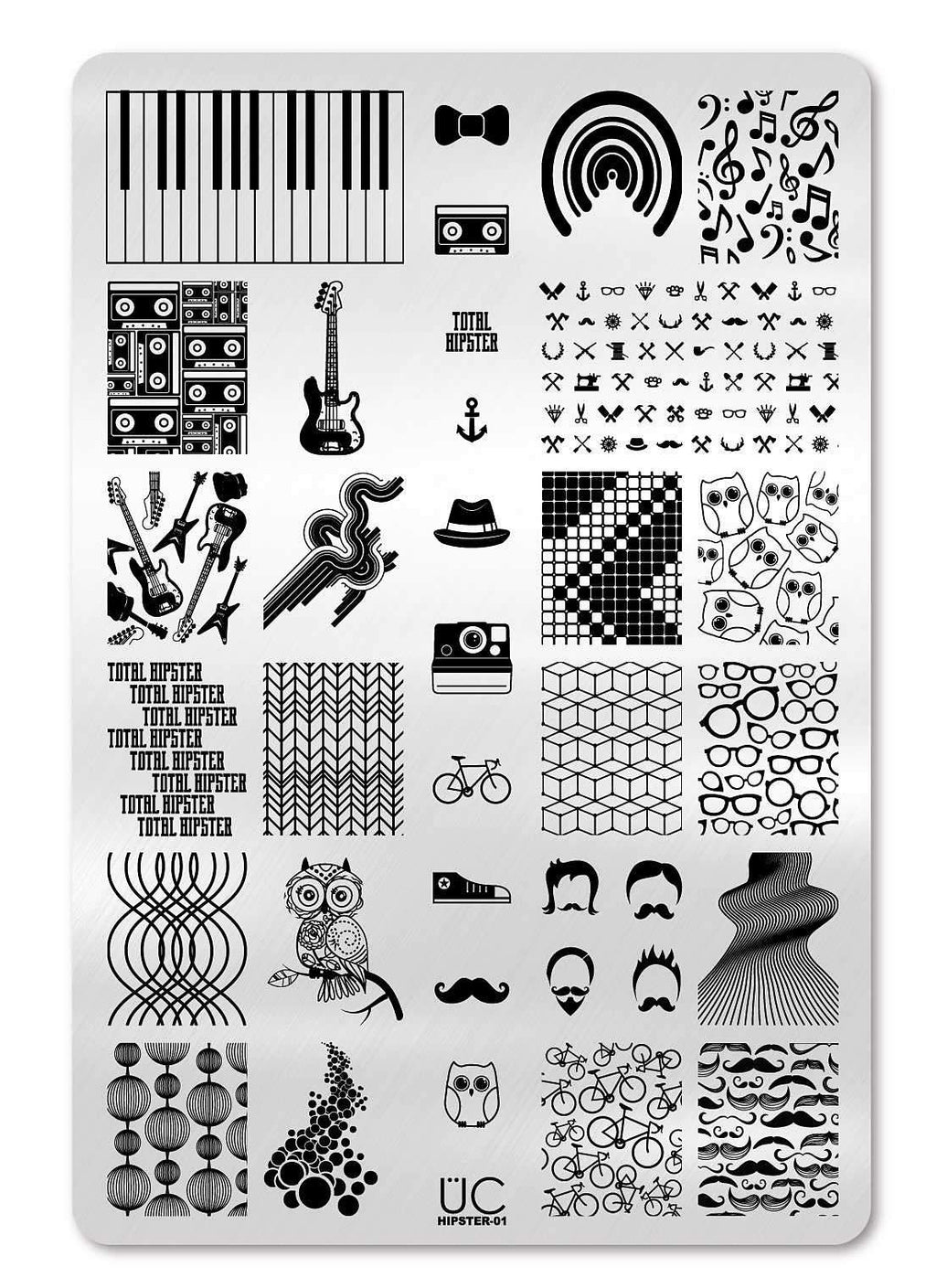 Hipster - Uber Chic Stamping Plate