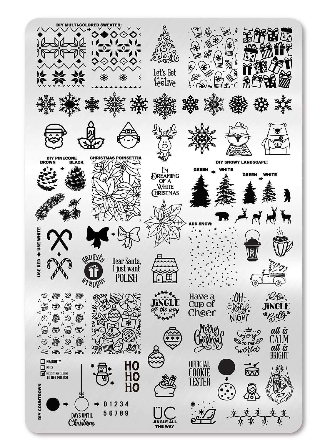 Jingle All The Way - Uber Chic Stamping Plate Main image
