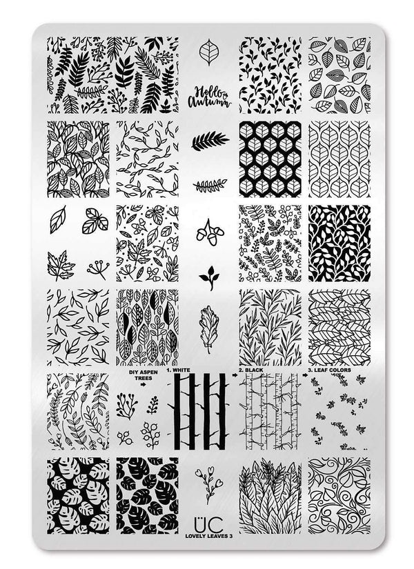 Lovely Leaves 3 - Uber Chic Stamping Plate
