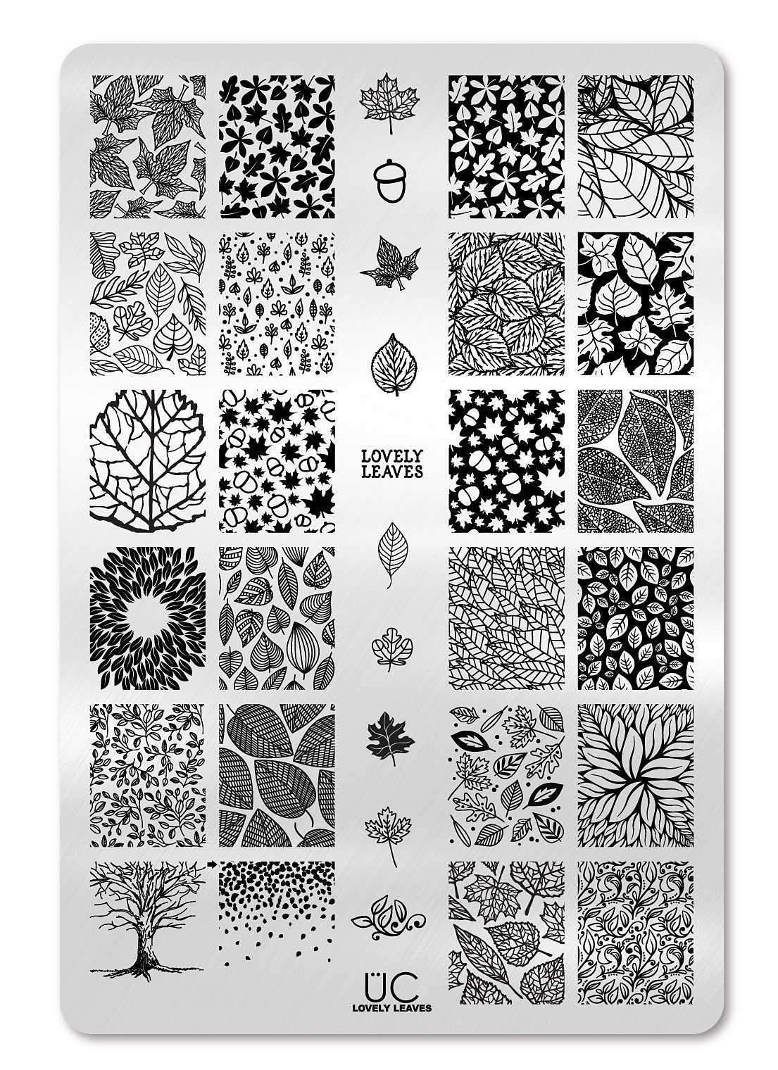 Lovely Leaves 1 - Uber Chic Stamping Plate Main image