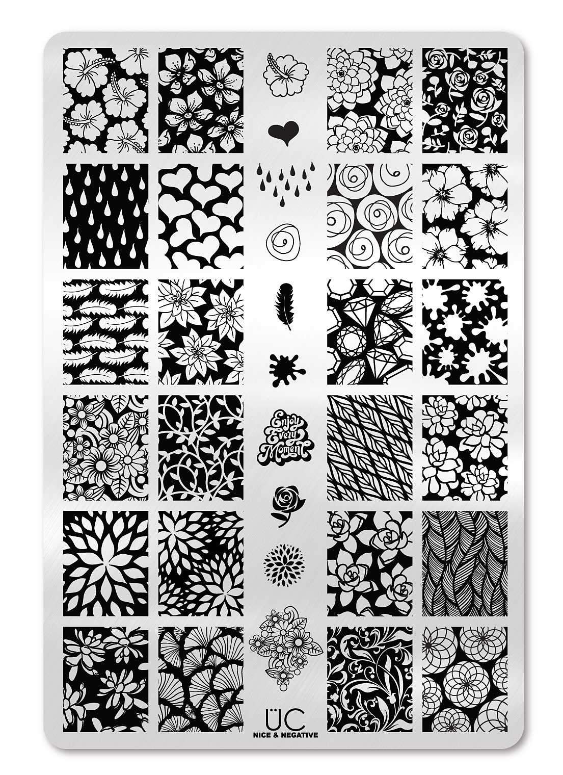 Nice & Negative - Uber Chic Stamping Plate