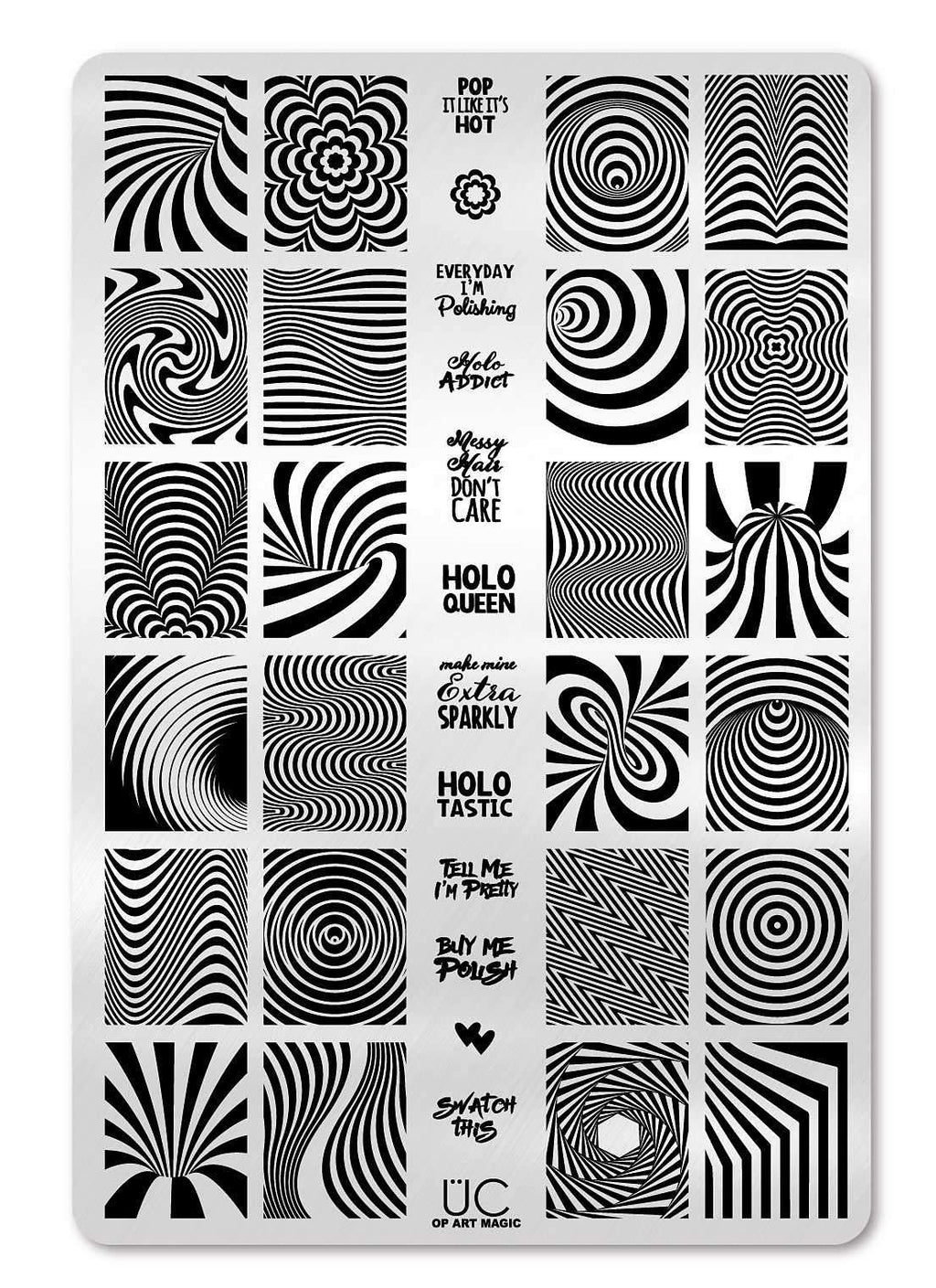 OP Art Magic - Uber Chic Stamping Plate
