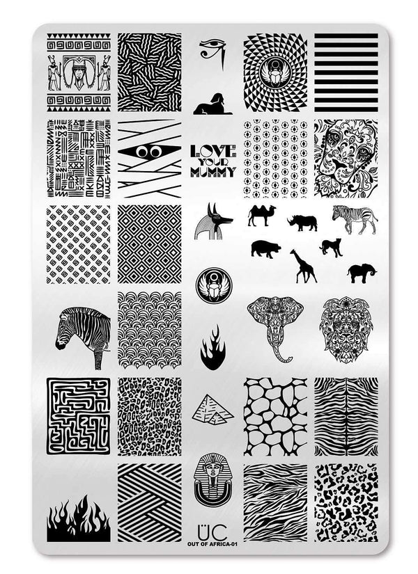 Out of Africa - Uber Chic Stamping Plate