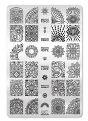 Radiate Love - Uber Chic Nail Stamping Plate