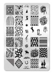 Wild West 1 - Uber Chic Stamping Plate