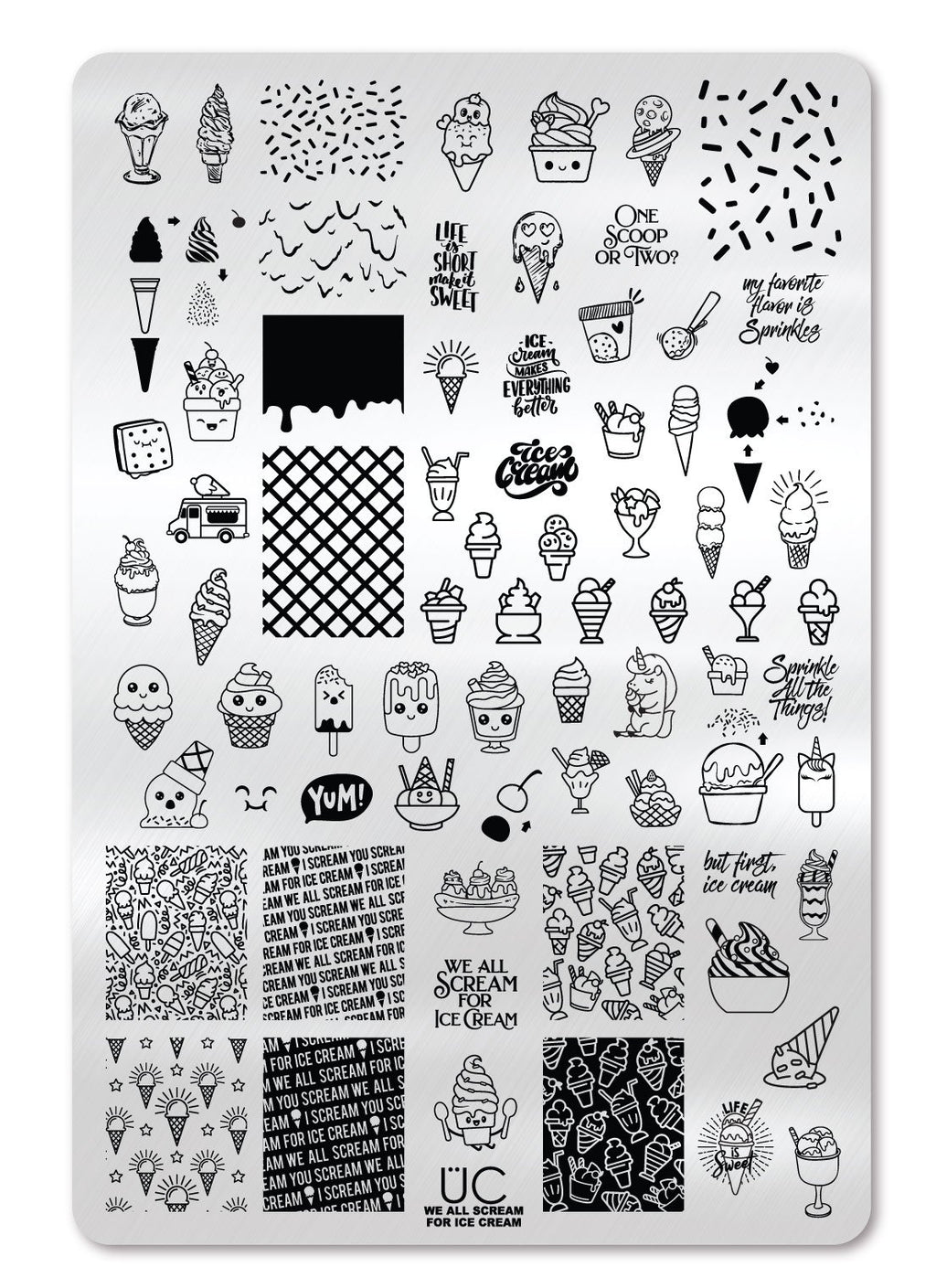 We All Scream for Ice Cream! - Uber Chic Stamping Plate