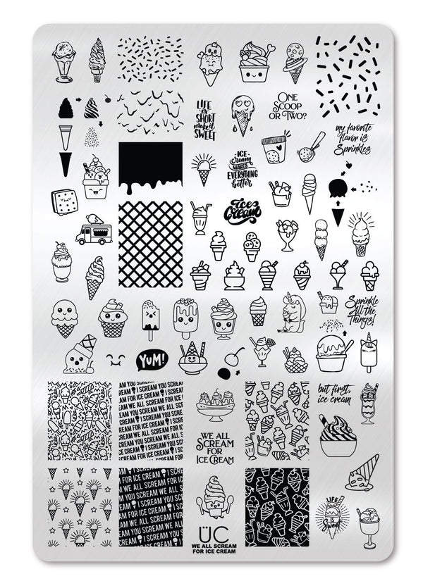 We All Scream for Ice Cream! - Uber Chic Stamping Plate