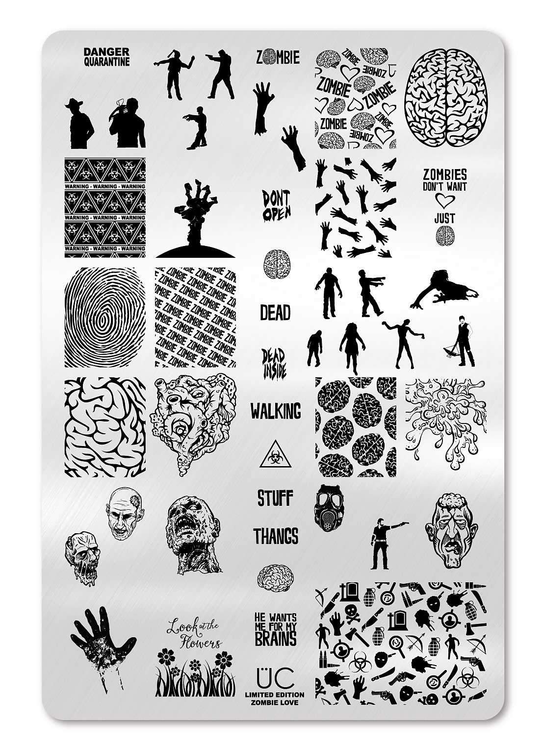 Zombie Love 1 - Special Edition Uber Chic Stamping Plate Main image