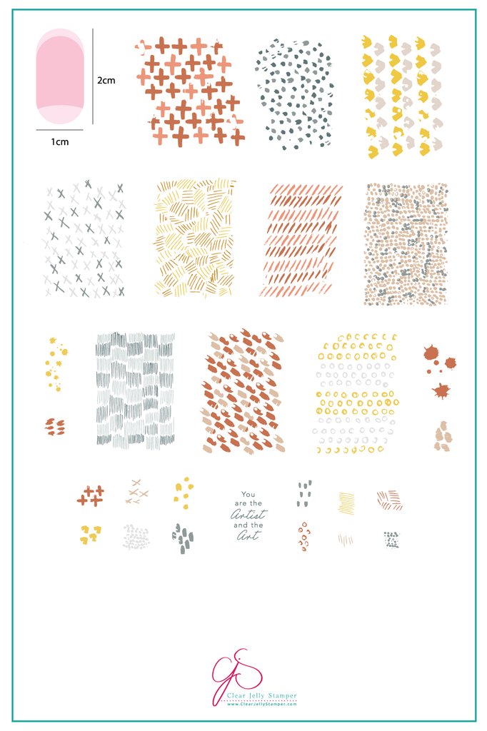 Whispers 2 (CjS-106) - Clear Jelly Stamping Plate