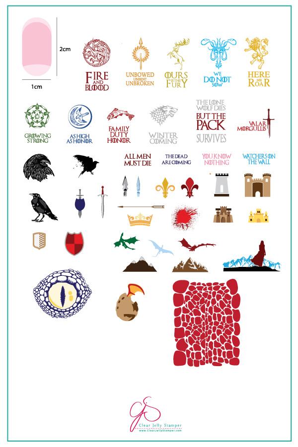 Winter is Coming (CjS-108) LIMITED EDITION - Clear Jelly Stamping Plate Main image